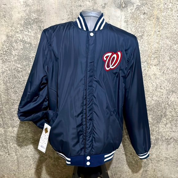 2019 World Series Washington Nationals reversible Varsity Jacket.RareGreat gift! - Picture 2 of 2